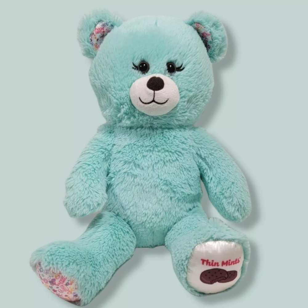 Build a Bear Girl Scouts Thin Mints 16" Plush Cookie Teddy Stuffed Animal BAB